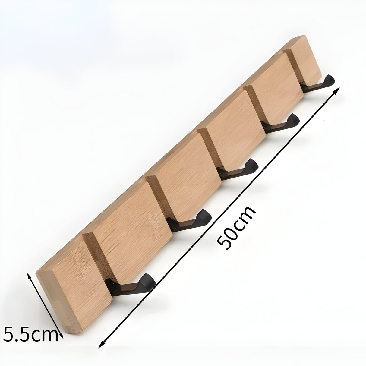 NordicHang Krok – Väggmonterad Träbadkroka Carvallo