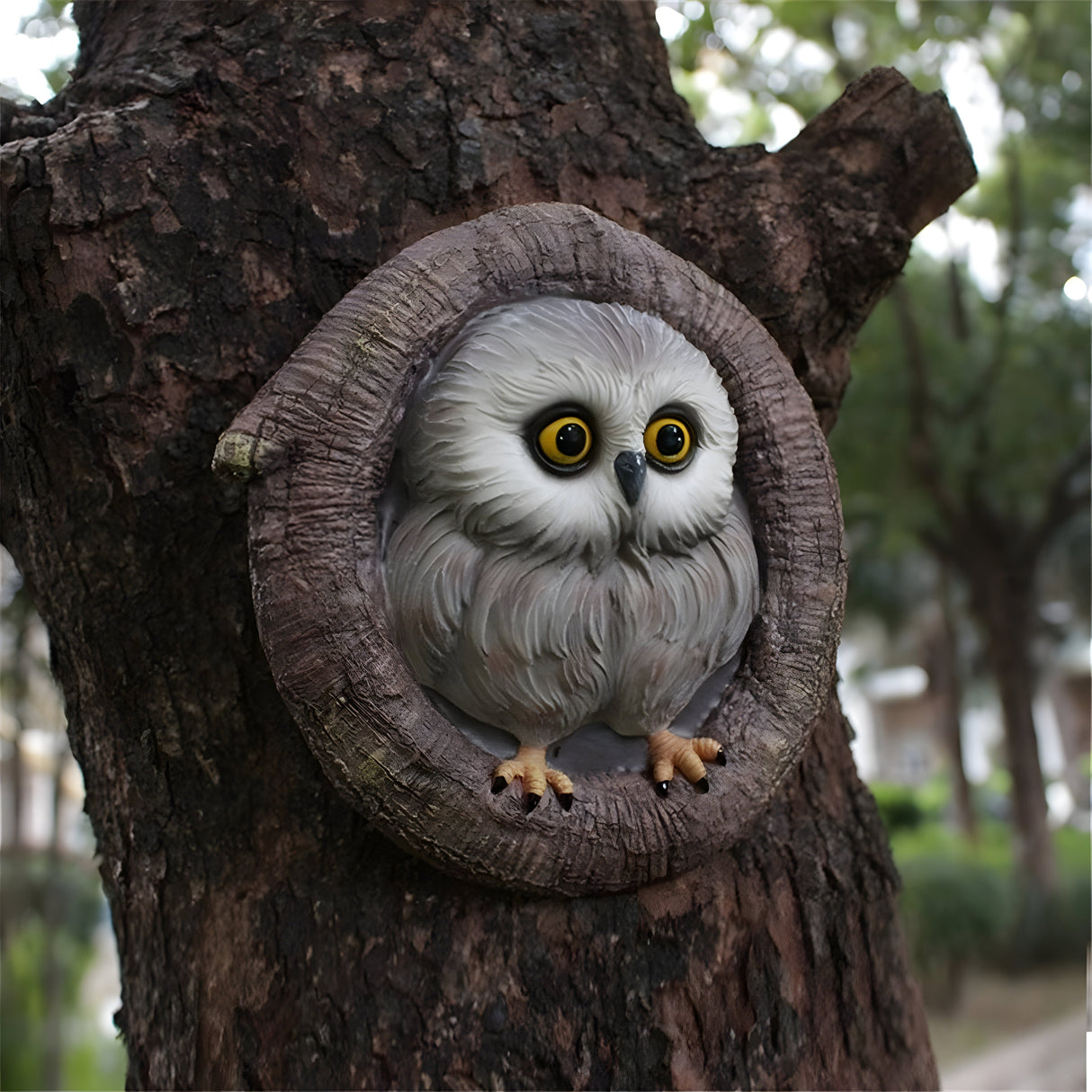 MysticOwl Ornament – Dekorativ Ugglestaty i Resin Carvallo