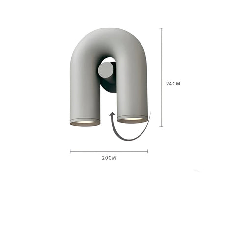 LuxeWave Light – Modern LED U-formad vägglampa Carvallo