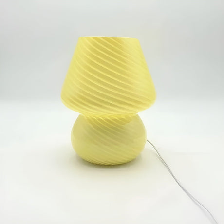 BedsideAura Lampa - Dekorativ Glasbordslampa Carvallo