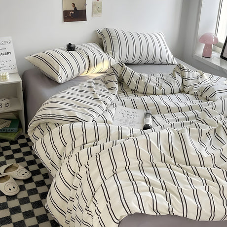 PureLoom Sängkläder Set - Modernt hudvänligt sängkläder set (1 täcke + 1 lakan + 2 örngott) Carvallo