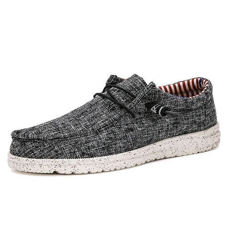 Casual Loafers med snörning för män-Hemnix-Svart-40-Hemnix
