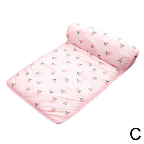 ChillaPäls – Kylmatta för Hund & Katt | Mjuk, Is-siden Dyna för Sval Sommarsömn-Pet Bed-BB-Rosa-60cmX40cm-Hemnix
