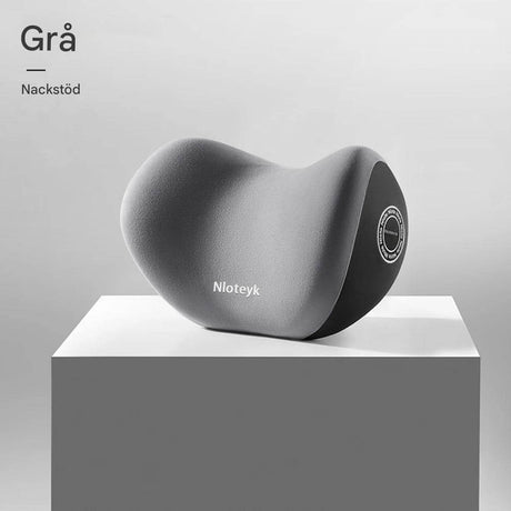 Travilo – Ergonomisk Nack- och Ryggkudde för Bilresor | Anpassningsbar Komfort i Varje Sits-Back & Lumbar Support Cushions-BB-1 grått nackstöd-Hemnix