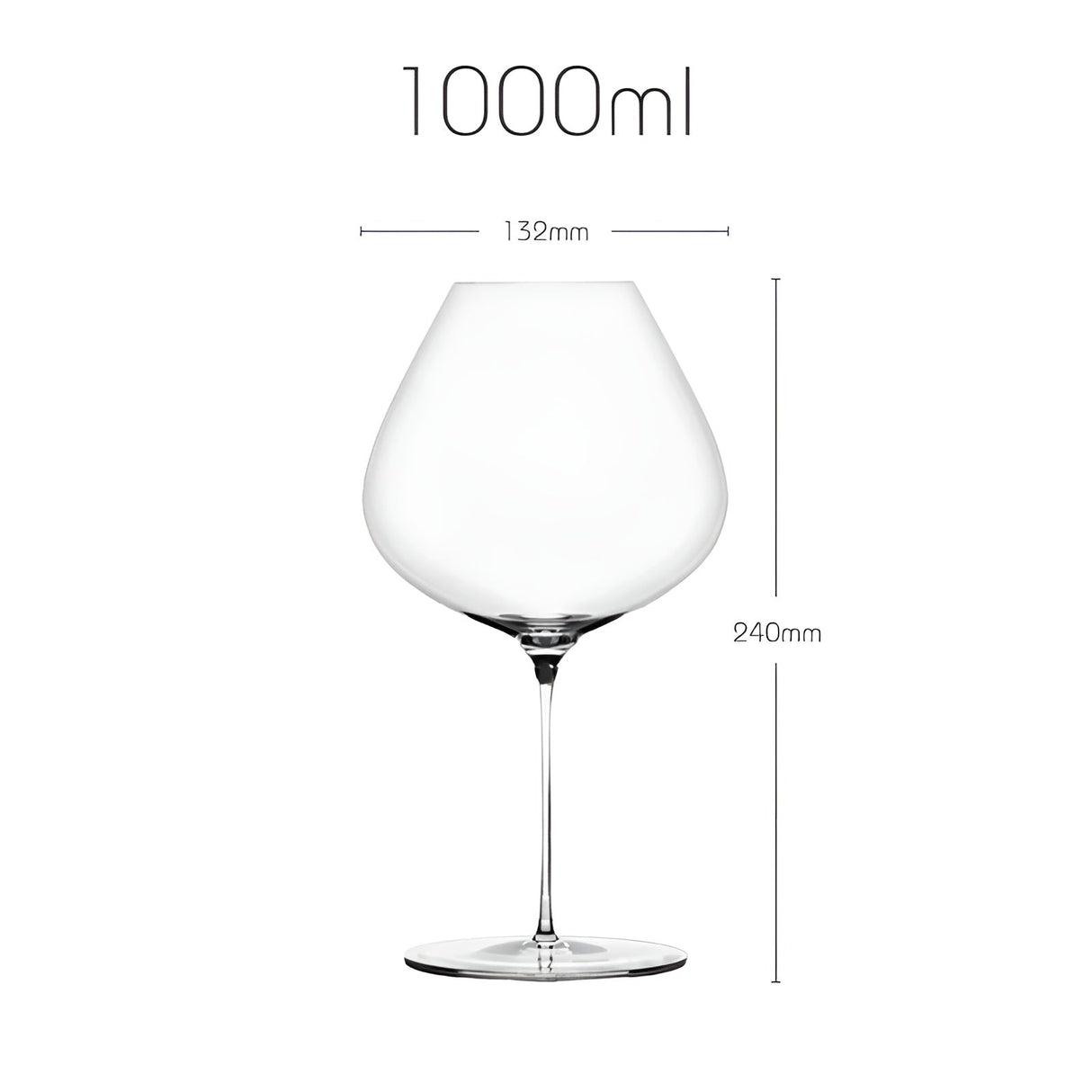 Bordeaux-vinkupa av kristall – Handgjord & Aromaförstärkande | Extra tunn Carvallo