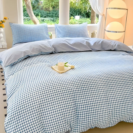 CheckeredDream sängklädesset - Avslappnad rutig sängklädesset Carvallo