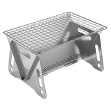 Carvallo Faltgrill | Kompakt & Bärbar | Rostfritt stål BBQ-Grill för 2–4 personer | Ideal för camping & utomhus Carvallo