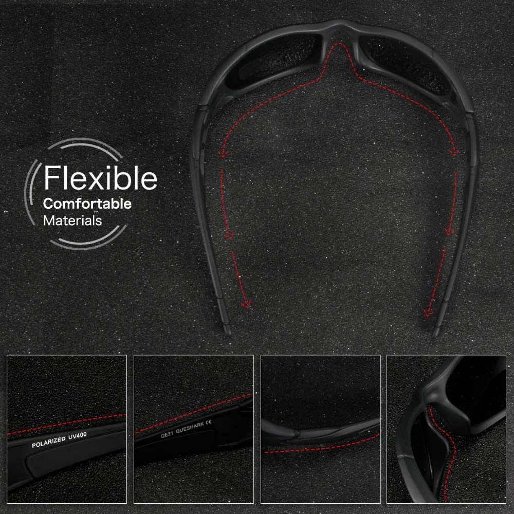 RoyaleGlow Adventure Pro Polariserade Motorcykelglasögon Carvallo