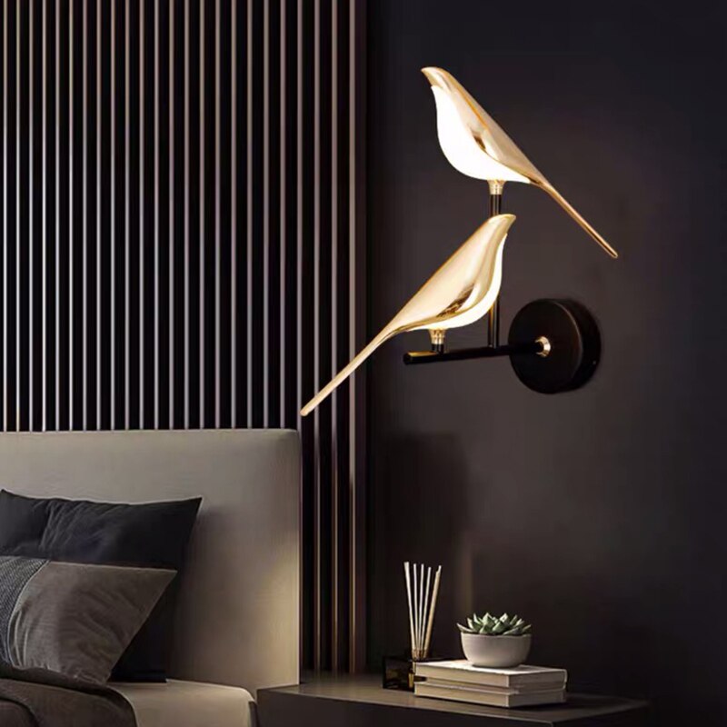 Vägglampa Modern LED Fågel Lamparmatur Carvallo