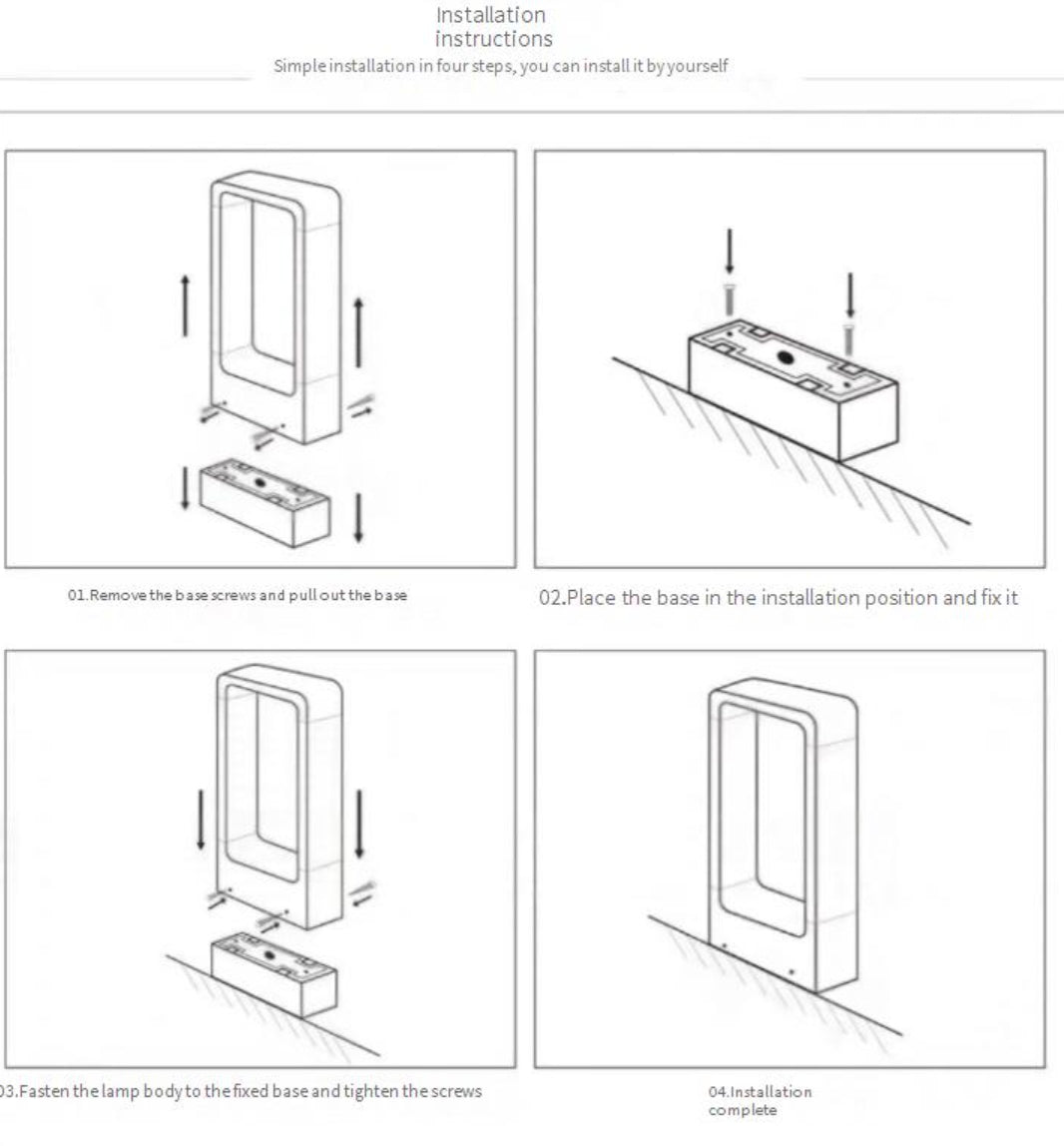 Moderna LED Pollerljus i aluminium – Väderbest belysning för trädgård i svart eller grå | För terrass, väg & ingångsområde Carvallo