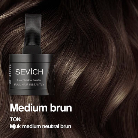 Sevich HairFusion – Professionell hårfiber för volym och gråhårstäckning-VaruZ-Medium Brun-Hemnix