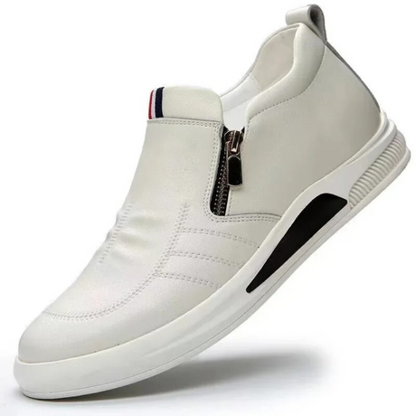 Andningsbara Slip On Loafers för män-Hemnix-Vit-39-Hemnix