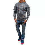 Casual Solid långärmade varma huvtröjor-Clothes for Men-Bellasverige-Hemnix