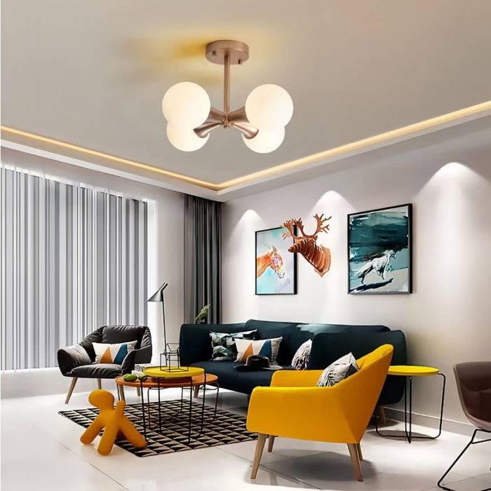 OrbaGlow - Multi Head Globe Taklampa För Sofistikerade Rum Carvallo