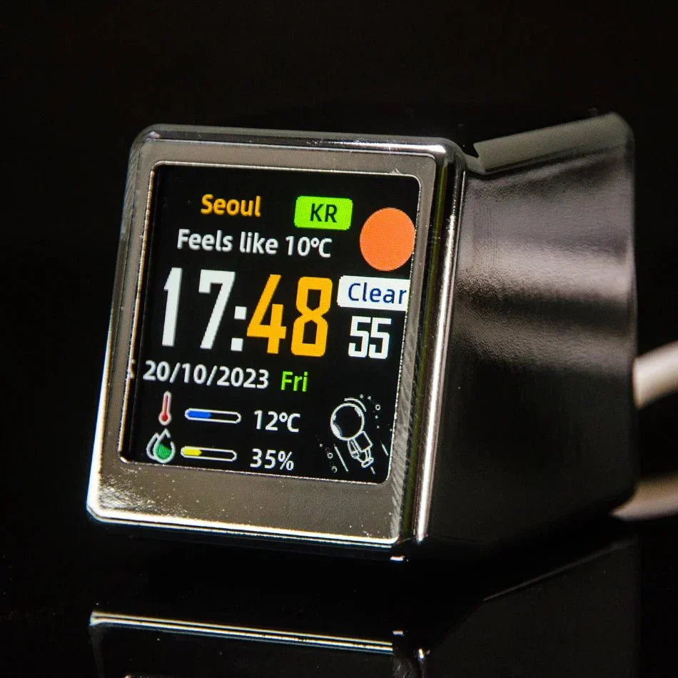 Mini Smart WIFI Multifunktion Klocka i Stilig Plast Carvallo