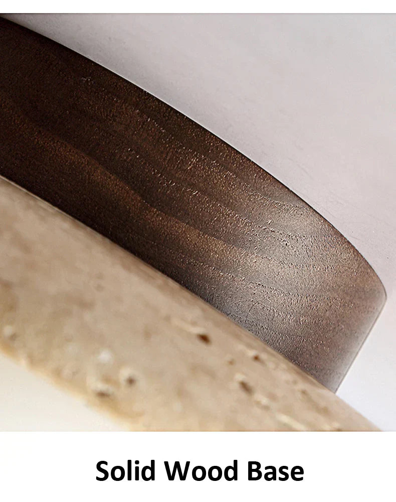 Taklampa Marmor Trä Modern Minimalistisk Lampa Carvallo