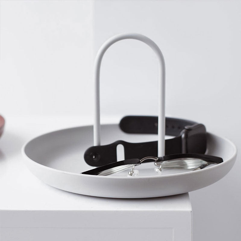 Minimalistisk Rund Dekorativ Bricka för Stilig Hemorganisation Carvallo