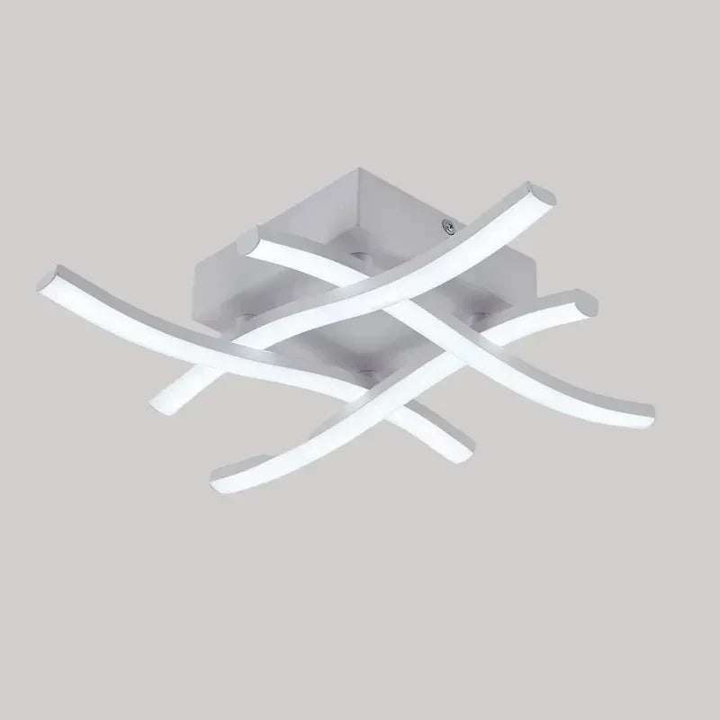 Carvallo - Taklampa med flytande böjd design och mjukt trefärgat ljus Carvallo