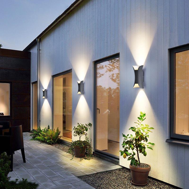 Utomhus Vägglampa Vattentålig Modern LED Väggkonsol Carvallo