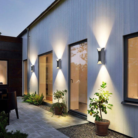 Utomhus Vägglampa Vattentålig Modern LED Väggkonsol Carvallo