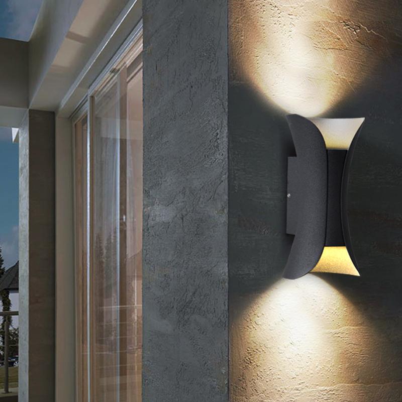 Utomhus Vägglampa Vattentålig Modern LED Väggkonsol Carvallo
