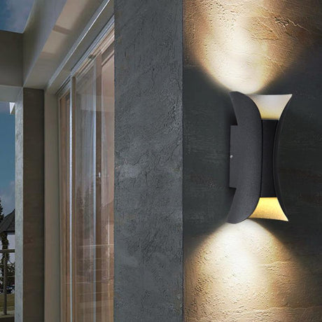 Utomhus Vägglampa Vattentålig Modern LED Väggkonsol Carvallo