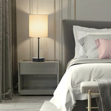 Bordslampor med USB-portar Modern Svart Set Carvallo