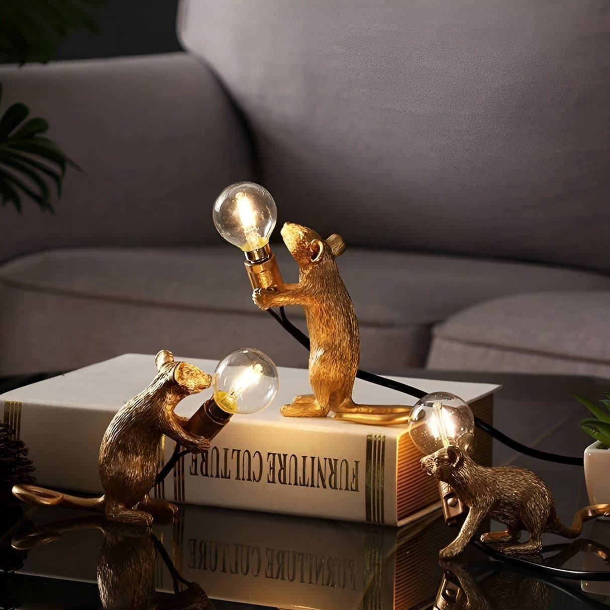 MouseSparkle Lampa - Mouse LED Borddekoration för Hemmet Carvallo