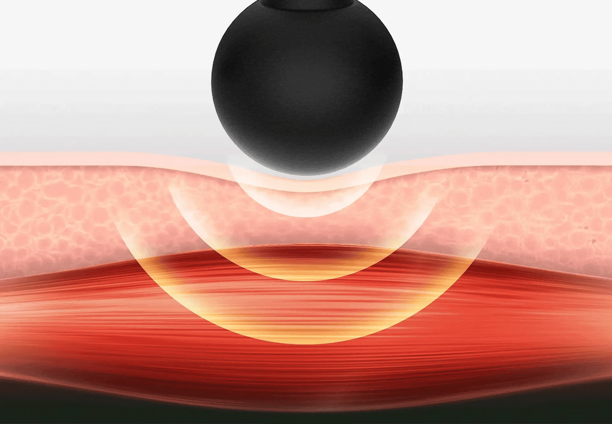 Royaleva Mini Muscle Massage Gun – Bärbar Handhållen Perkussion Massager för Djupvävnadsavlastning Carvallo