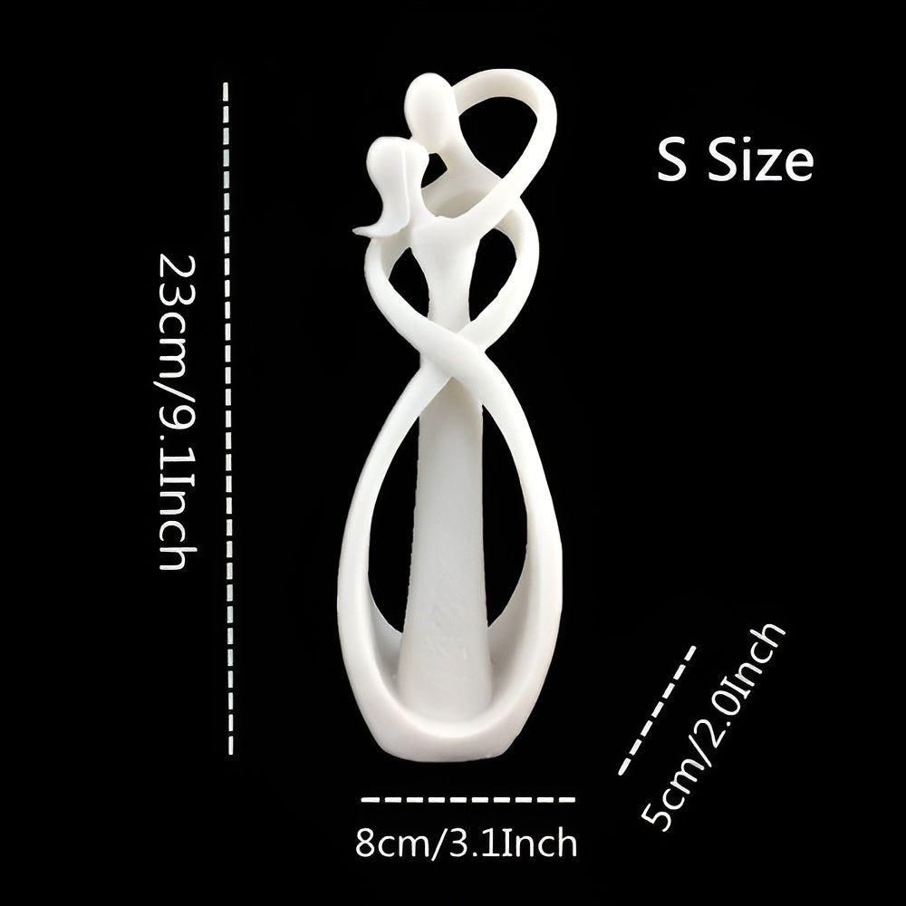 LoverBond Staty - Sandsten Abstrakt Tidlös Kärleksstaty Carvallo