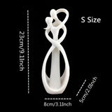 LoverBond Staty - Sandsten Abstrakt Tidlös Kärleksstaty Carvallo