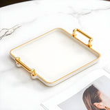 Elegant lyxförvaringsbricka för att organisera hemmet nödvändigheter Carvallo