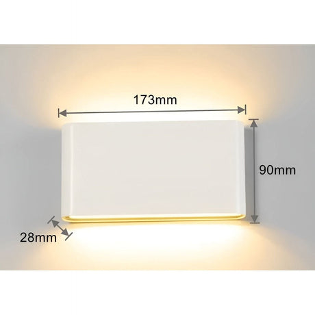 PowerShine Light - Minimalist Vattentät Utomhus LED Vägglampa Carvallo
