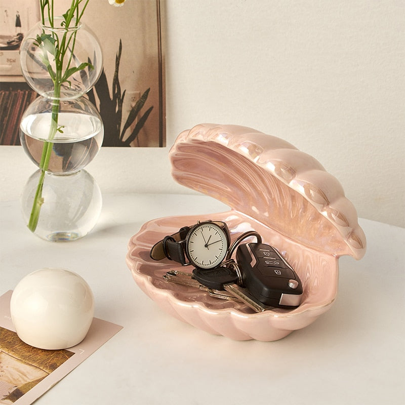 Keramisk Skal Bordslampa för Kust Elegans och Mångsidig Användning Carvallo