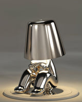 Guld USB uppladdningsbar bordslampa med dimmerfunktion 1800mAh Carvallo