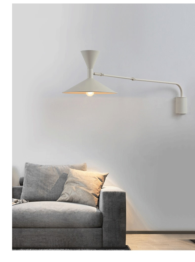 Inomhus Swing Arm Vägglampa För Sovrum Och Vardagsrum Carvallo