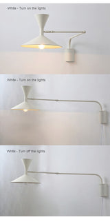 Inomhus Swing Arm Vägglampa För Sovrum Och Vardagsrum Carvallo