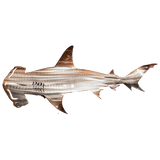 Metal Shark Väggkonst Dekor Havstema Elegant Skulptur Carvallo
