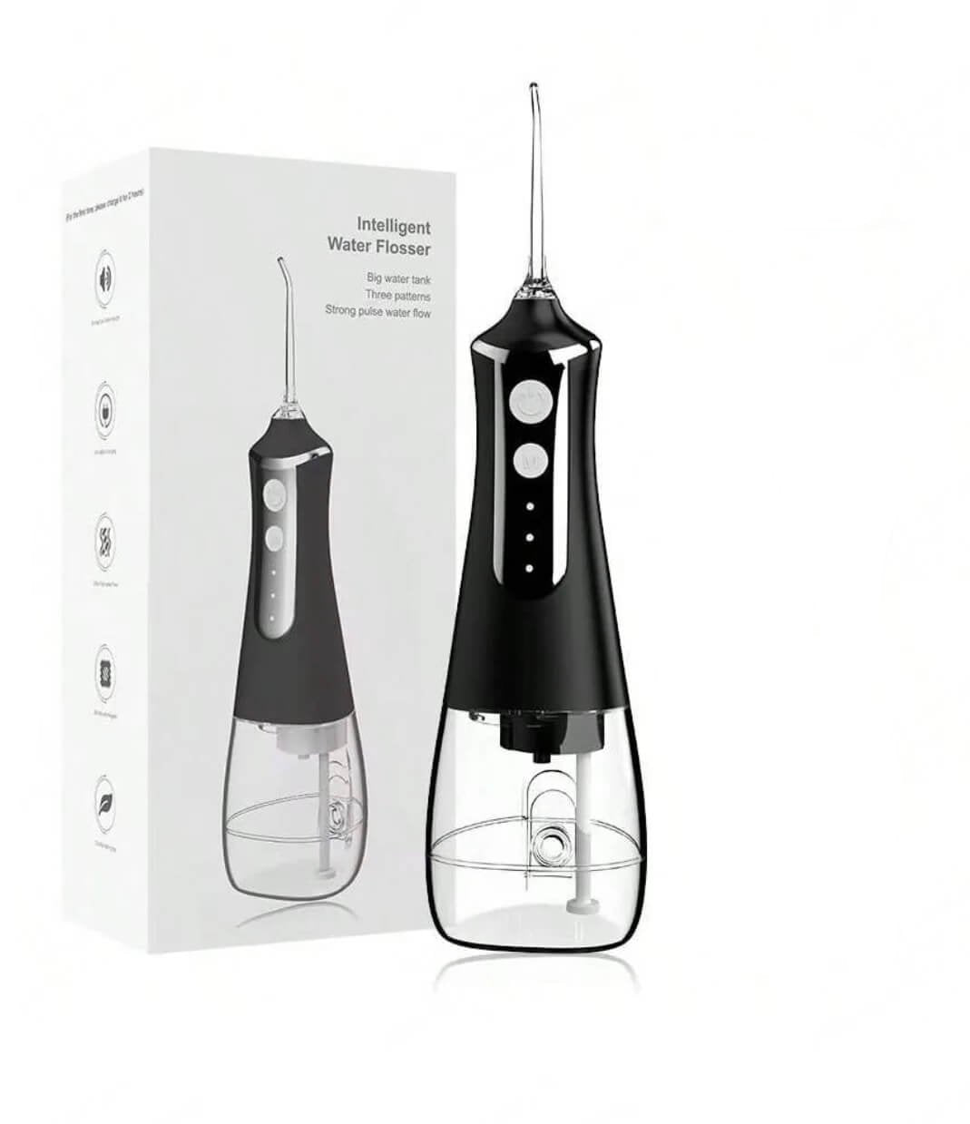 Tandrengöring Portabel Munsköljare Vattenflosser-Tandvård-BB-Svart-Hemnix