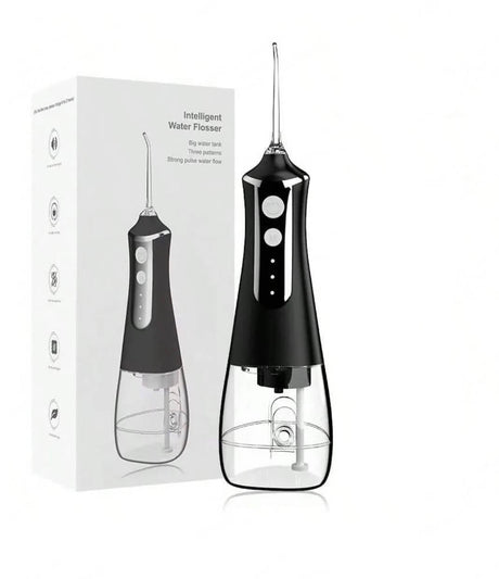 Tandrengöring Portabel Munsköljare Vattenflosser-Tandvård-BB-Svart-Hemnix