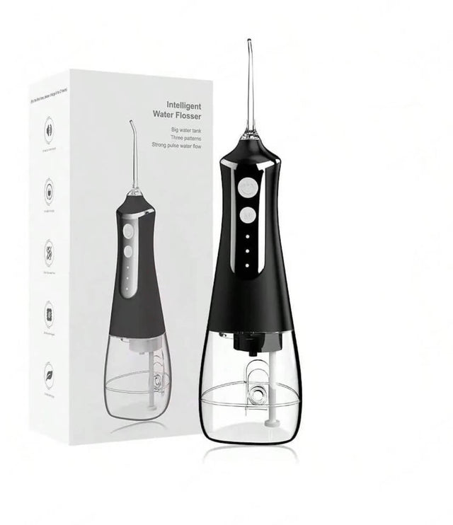 Tandrengöring Portabel Munsköljare Vattenflosser-Tandvård-BB-Svart-Hemnix