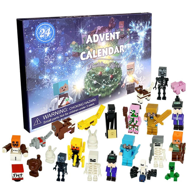 MiniCraft - Adventskalender med 24 Dagars Nedräkning och Actionfigurer-Adventskalender Jul-BB-1-Hemnix