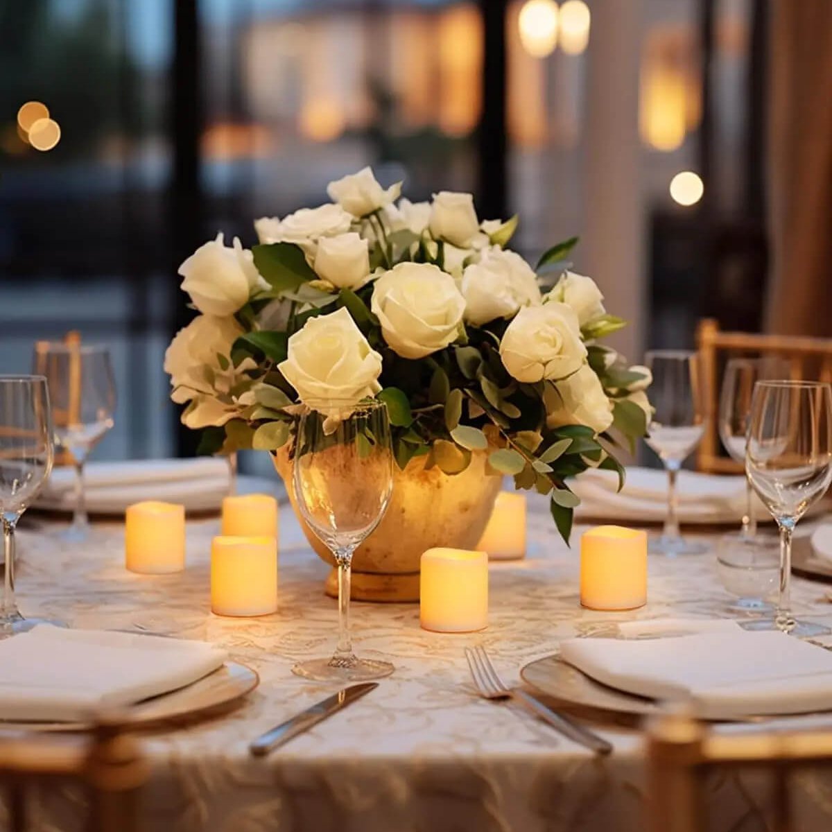 Flammafria LED-Ljus – Kreativa Te-Ljus med Varm Vitt Ljus-Inomhusbelysning-BB-Hemnix