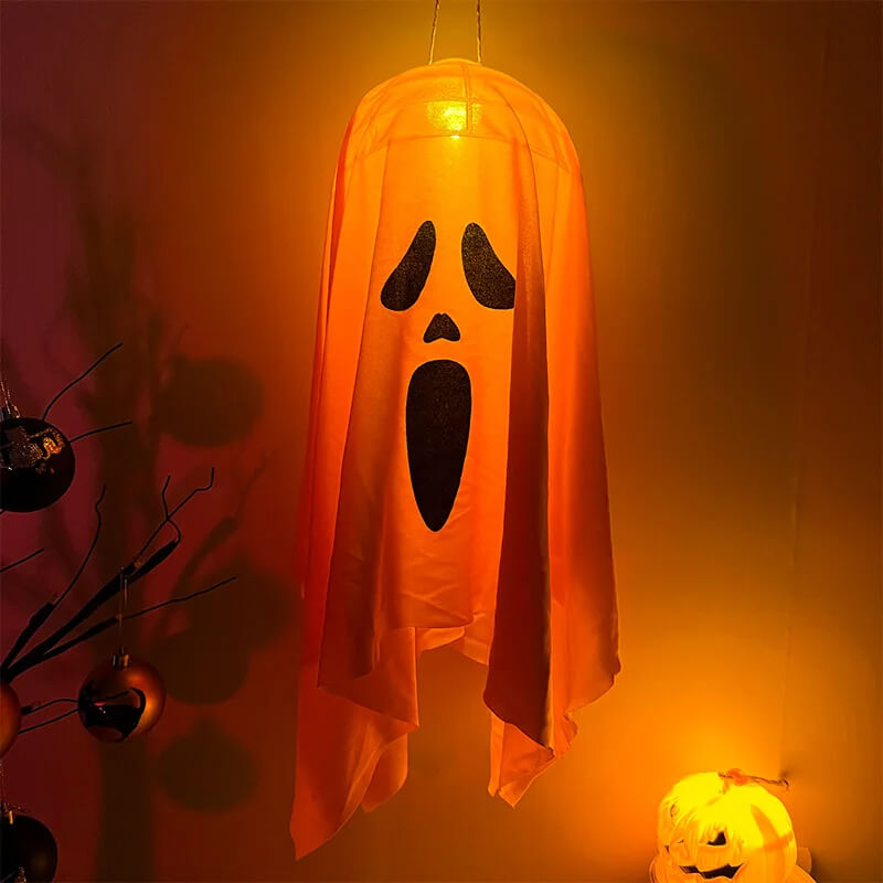 Halloween LED Spöklampa – Hängande Skräckdekoration för Inomhus och Utomhus-Halloween Dekoration-BB-Hemnix