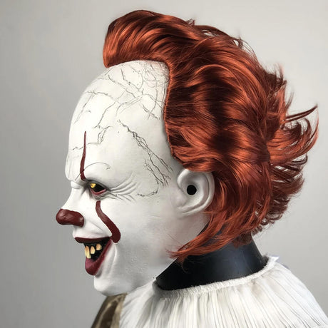 Halloween Pennywise Clownmask – Skräckinjagande Demonclown för Halloween och Karneval-halloween-BB-Hemnix