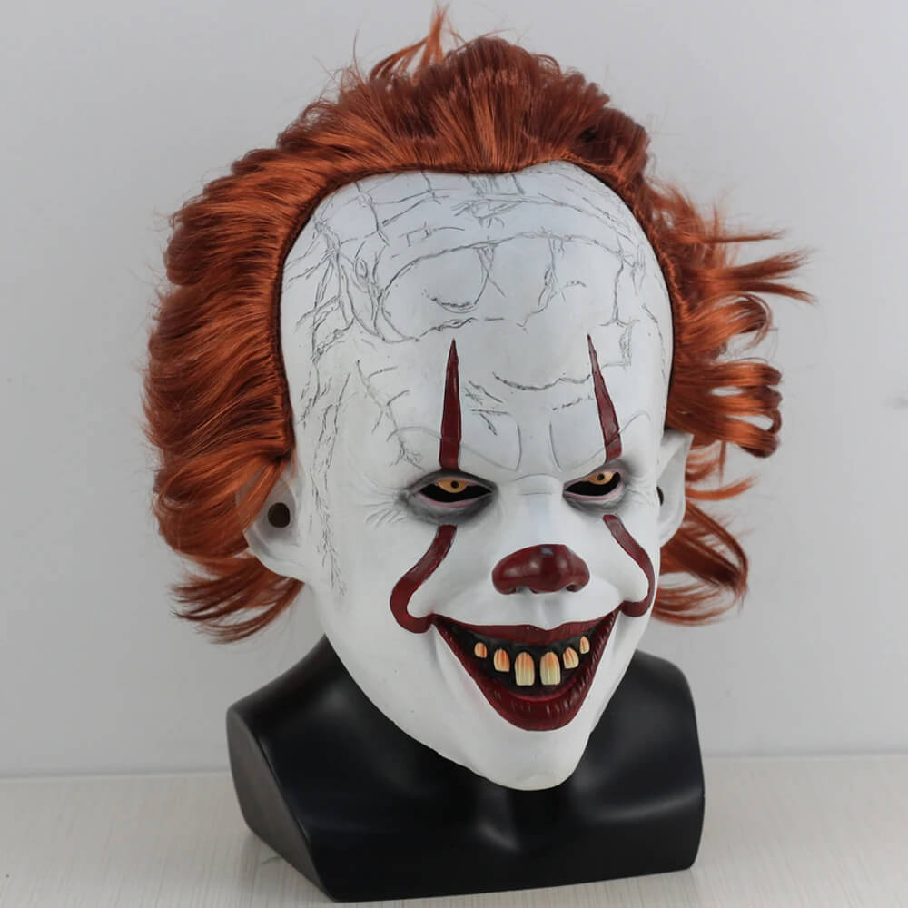 Halloween Pennywise Clownmask – Skräckinjagande Demonclown för Halloween och Karneval-halloween-BB-Hemnix