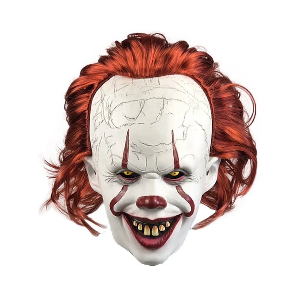 Halloween Pennywise Clownmask – Skräckinjagande Demonclown för Halloween och Karneval-halloween-BB-Hemnix