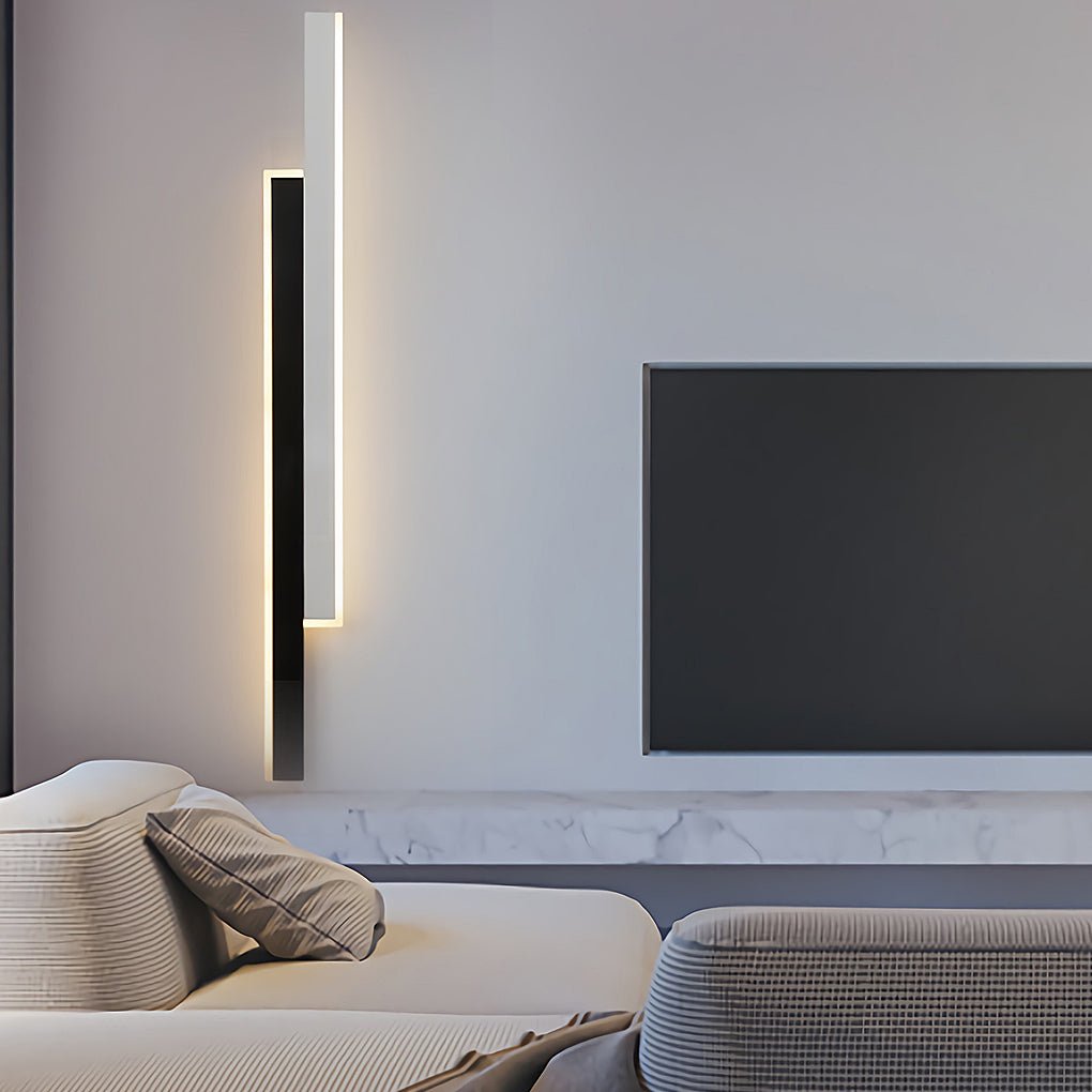 Vägglampa Modern Svart Akryl Remslampa Carvallo