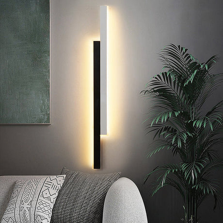 Vägglampa Modern Svart Akryl Remslampa Carvallo