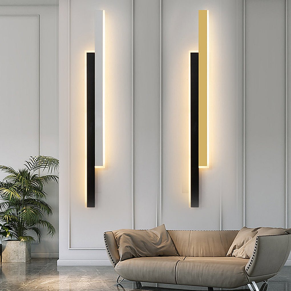 Vägglampa Modern Svart Akryl Remslampa Carvallo